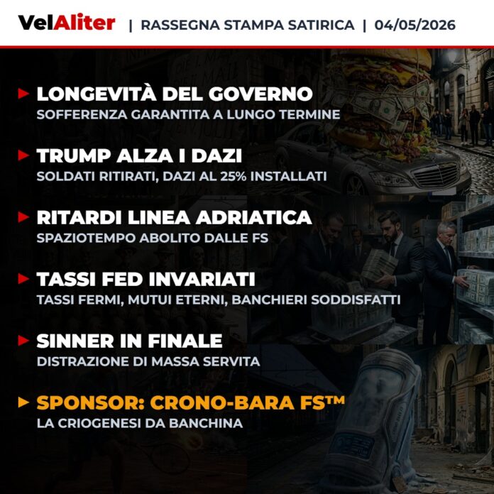 Copertina Rassegna Stampa Satirica VelAliter del 04/05