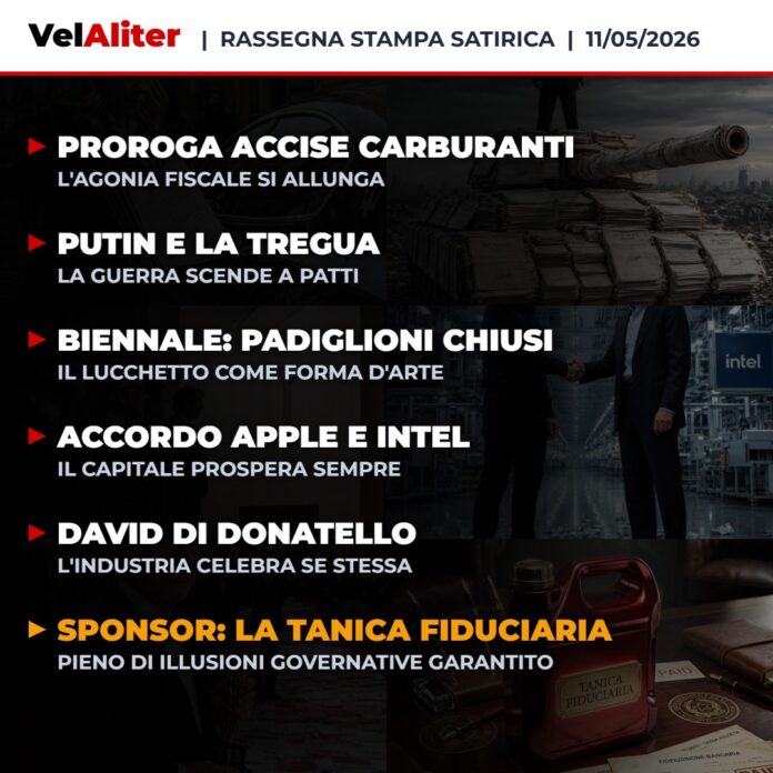 Copertina Rassegna Stampa Satirica VelAliter del 11/05